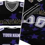 customized baltimore ravens star cluster black jersey best selling