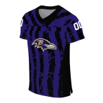 customized baltimore ravens stripe splatter purple jersey best selling