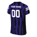 customized baltimore ravens stripe splatter purple jersey best selling