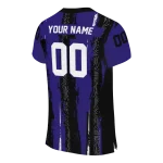 customized baltimore ravens striped texture purple jersey best selling