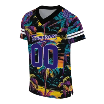 customized baltimore ravens sundown palm jersey fashion forward