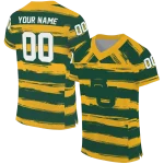 customized baylor bears art stripe green jersey best selling
