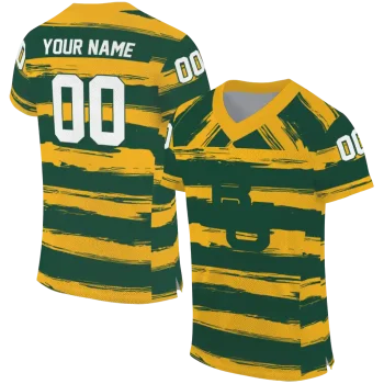 customized baylor bears art stripe green jersey best selling