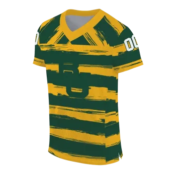 customized baylor bears art stripe green jersey fashion forward