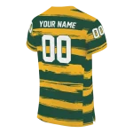 customized baylor bears art stripe green jersey best selling