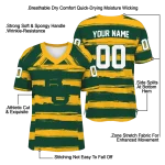 customized baylor bears art stripe green jersey best selling