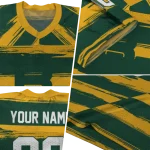 customized baylor bears art stripe green jersey best selling