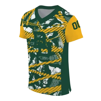 customized baylor bears camo shatter green jersey fashion forward