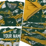customized baylor bears camo shatter green jersey best selling