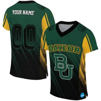 customized baylor bears halftone flow green black jersey best selling
