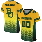 customized baylor bears halftone sweep gold black jersey best selling