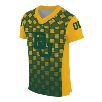 customized baylor bears stacked rectangle green jersey fashion forward