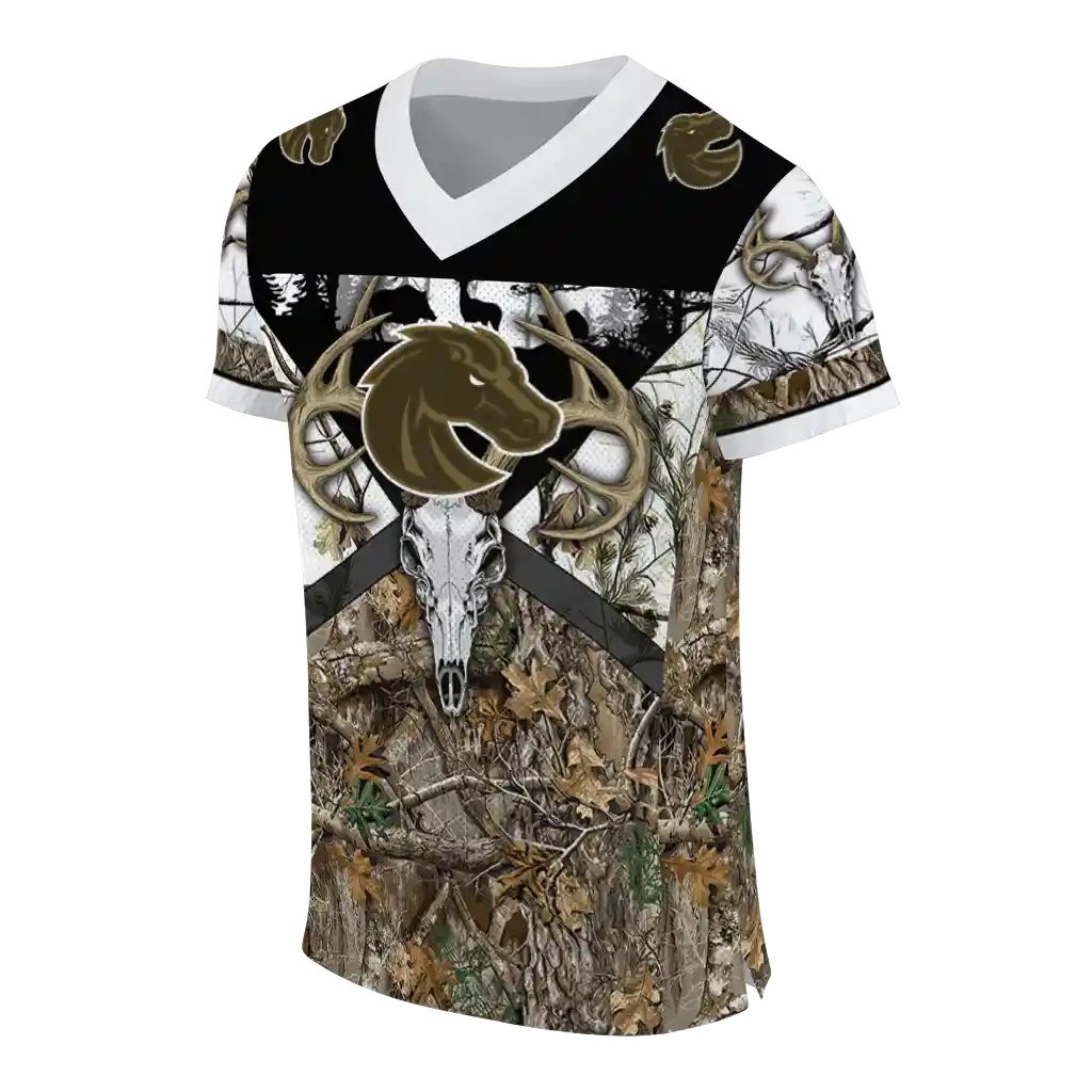 customized boise state broncos antler skull camouflage hunting jersey fashion forward customized boise state broncos antler skull camouflage hunting jersey fashion forward