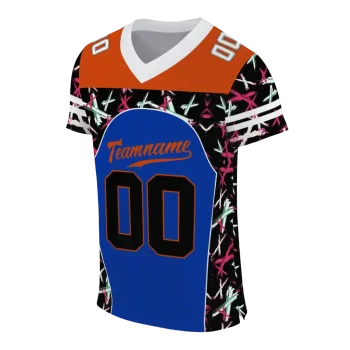 customized boise state broncos brushstroke xs blue black jersey fashion forward