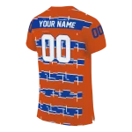 customized boise state broncos layered grids orange jersey best selling
