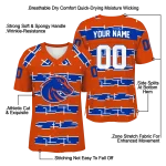 customized boise state broncos layered grids orange jersey best selling