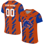 customized boise state broncos stripe block orange jersey best selling