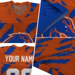 customized boise state broncos stripe block orange jersey best selling