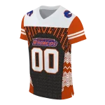 customized boise state broncos tire arrows orange black white jersey best selling