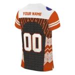 customized boise state broncos tire arrows orange black white jersey best selling