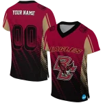 customized boston college eagles halftone flow maroon black jersey best selling