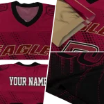 customized boston college eagles halftone flow maroon black jersey best selling