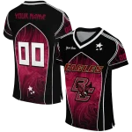 customized boston college eagles halftone slant maroon black jersey best selling