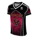 customized boston college eagles halftone slant maroon black jersey best selling
