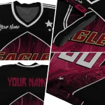 customized boston college eagles halftone slant maroon black jersey best selling
