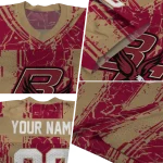 customized boston college eagles rugged stripes maroon jersey best selling