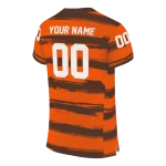 customized bowling green falcons art stripe orange jersey best selling