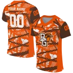 customized bowling green falcons camo shatter orange jersey best selling