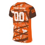 customized bowling green falcons camo shatter orange jersey best selling