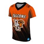 customized bowling green falcons halftone flow orange black jersey best selling