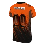 customized bowling green falcons halftone flow orange black jersey best selling