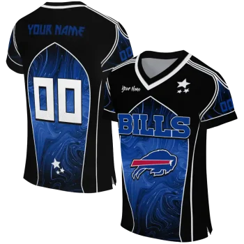 customized buffalo bills halftone slant blue black jersey best selling