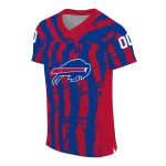 customized buffalo bills stripe splatter blue jersey best selling