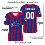 customized buffalo bills stripe splatter blue jersey best selling