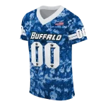 customized buffalo bulls camouflage abstract royal blue jersey best selling