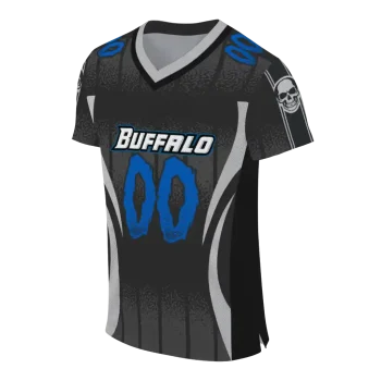 customized buffalo bulls dynamic dots white jersey fashion forward