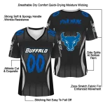 customized buffalo bulls dynamic dots white jersey best selling