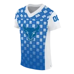 customized buffalo bulls stacked rectangle royal blue jersey best selling
