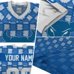 customized buffalo bulls stacked rectangle royal blue jersey best selling