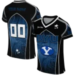 customized byu cougars halftone slant blue black jersey best selling