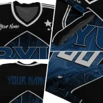 customized byu cougars halftone slant blue black jersey best selling