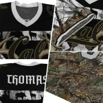 customized california golden bears antler skull camouflage hunting jersey best selling