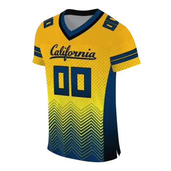 customized california golden bears halftone sweep gold black jersey fashion forward