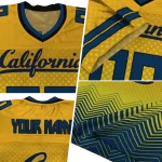 customized california golden bears halftone sweep gold black jersey best selling