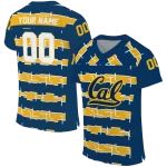 customized california golden bears layered grids blue jersey best selling