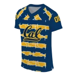 customized california golden bears layered grids blue jersey best selling